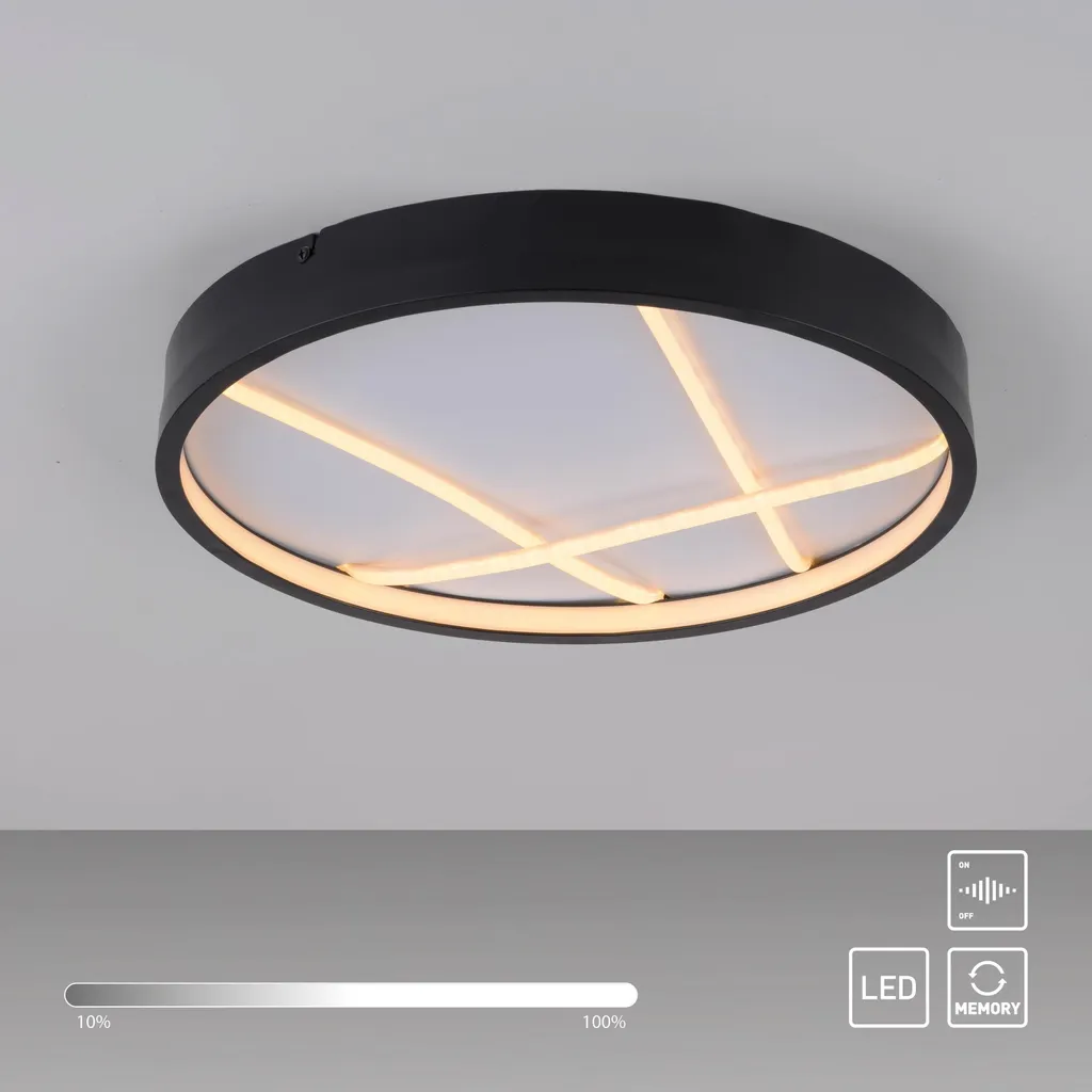 Plafonnier LED MIKADO JUST LIGHT dimmable blanc chaud 3000K 14091-18