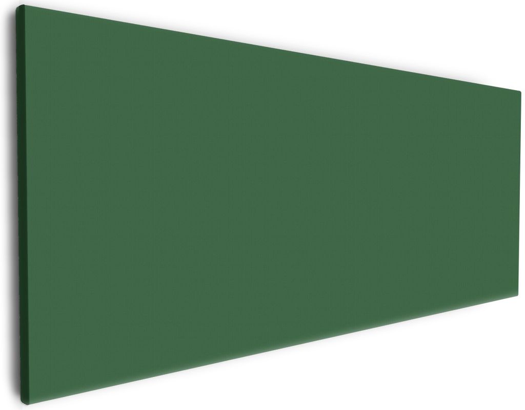 Wallario Premium Leinwandbild Dunkelgrün in Größe 50 x 125 cm