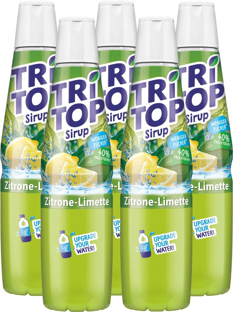 Tri Top Getränke-Sirup Zitrone-Limette 600ml - kalorienarm Produktbild 