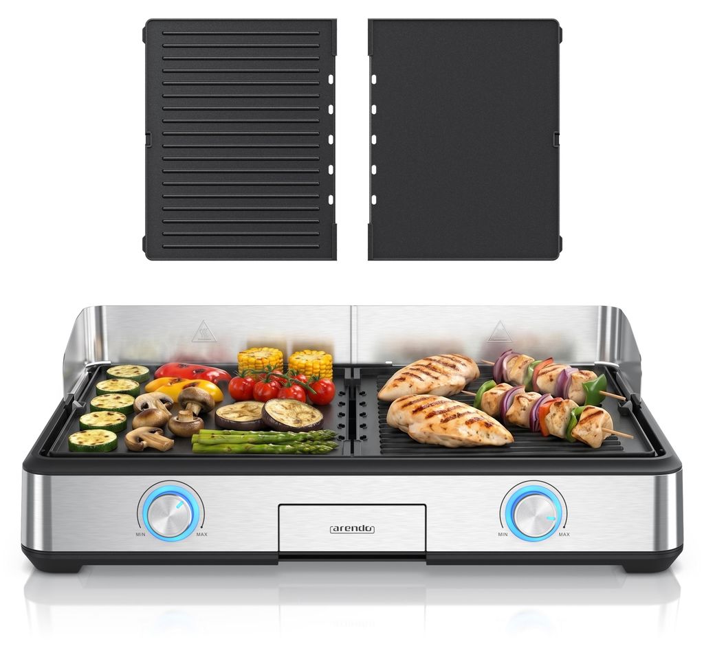 Grill de table Arendo, grill électrique, grill de balcon, 2 Image du produit 