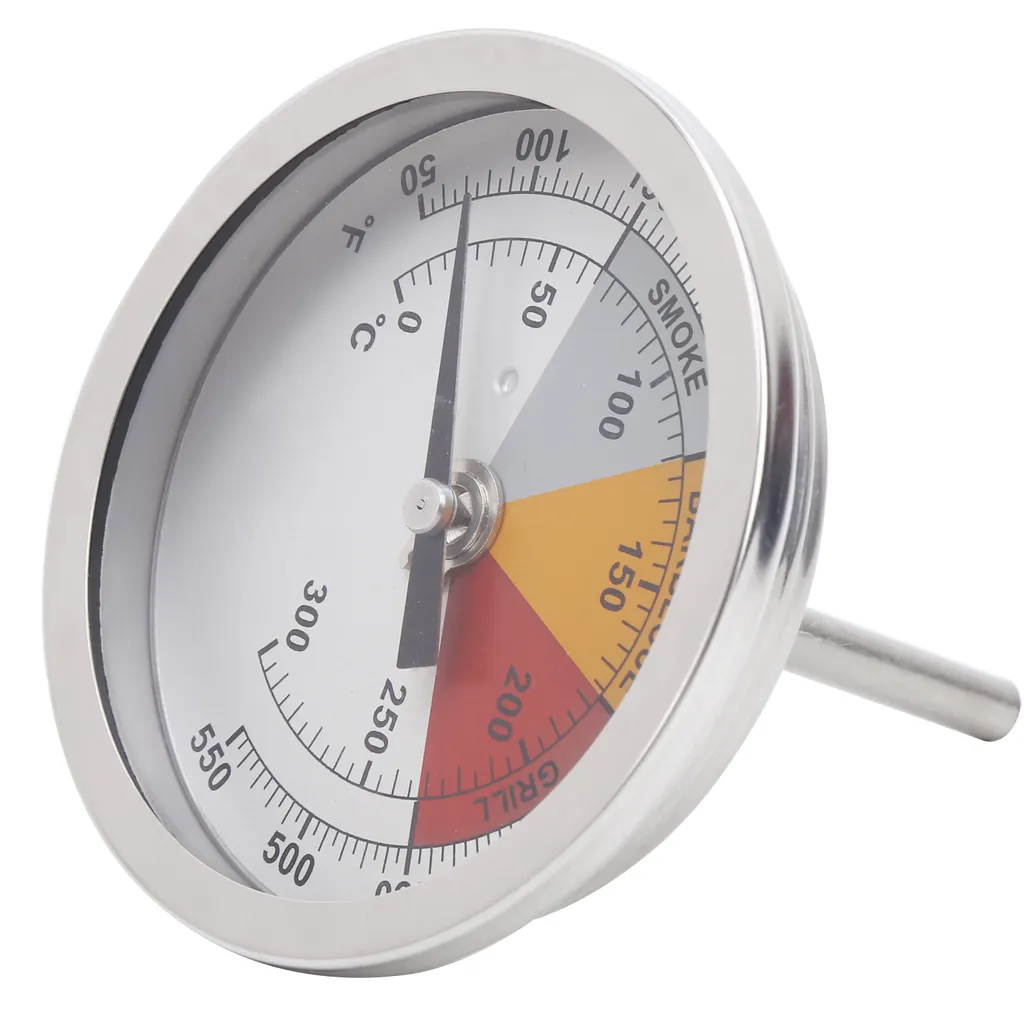Termometro Analogico Inox 1/2 NPT 0-300 Gradi per Forni e Barbecue - 3