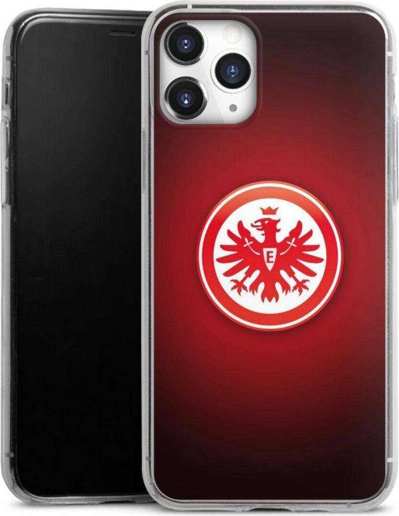 DeinDesign Slim Hülle für Apple iPhone 11 Pro Silikon Case Ultra Dünn Handyhülle Eintracht Frankfurt Offizielles Lizenzprodukt Wappen