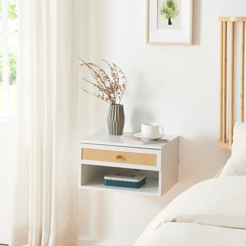 Eiker Mensola Sospesa Bianca 40x32x23 cm - Facile da Montare