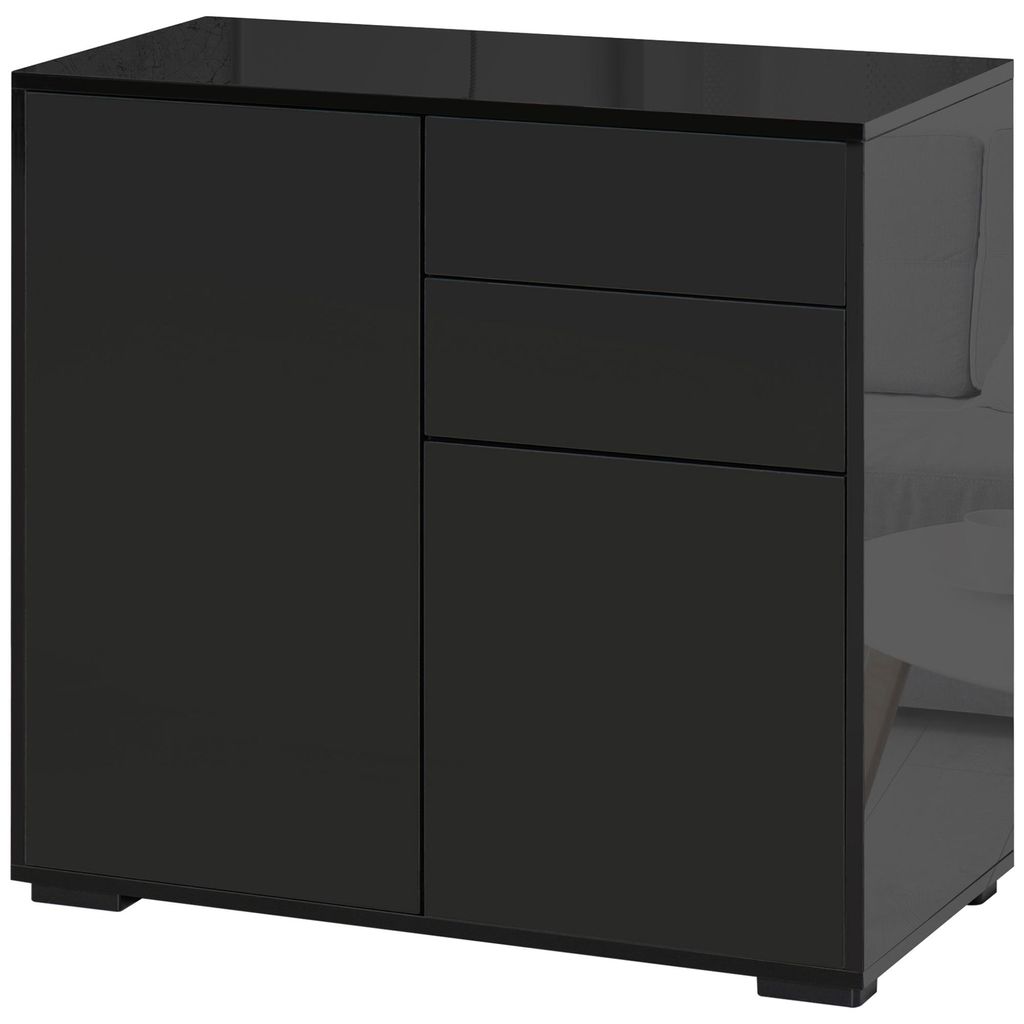 Komoda HOMCOM z 2 szufladami i 2 drzwiami do salonu Zdjęcie produktu 