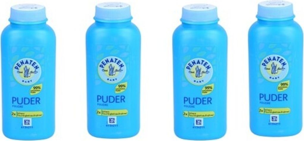 4x PENATEN PUDER Babypuder 4x100g schützt vor Hautrötungen