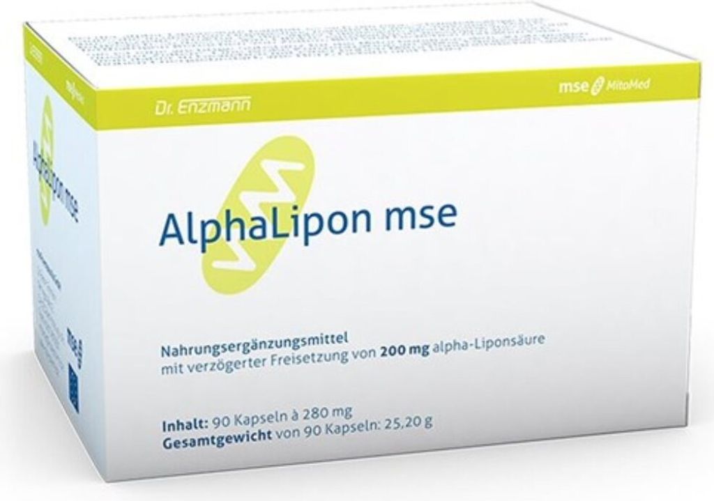 Dr. Enzmann Alpha Lipoic Acid Mse 200 Mg 90 Kap Produktbild 