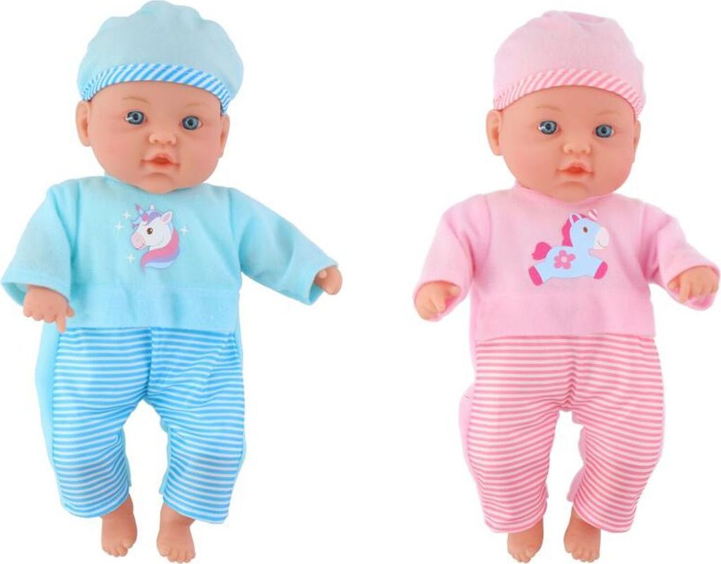 Babypuppe 31cm Sound Laute Geräusche Mädchen Spielzeug Kinder Kleider Kunststoff