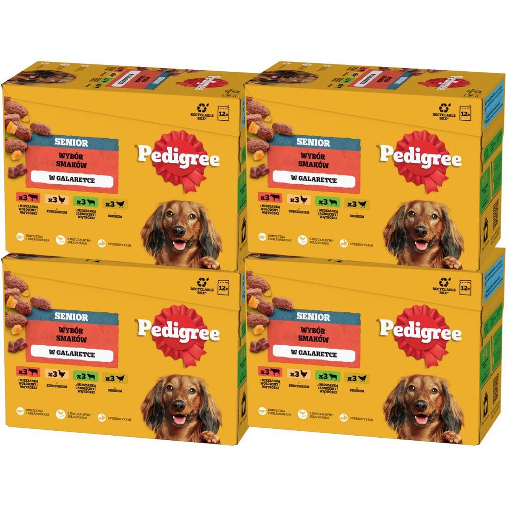 Pedigree Senior Wybór Smaków w galaretce mokra karma dla Zdjęcie produktu 