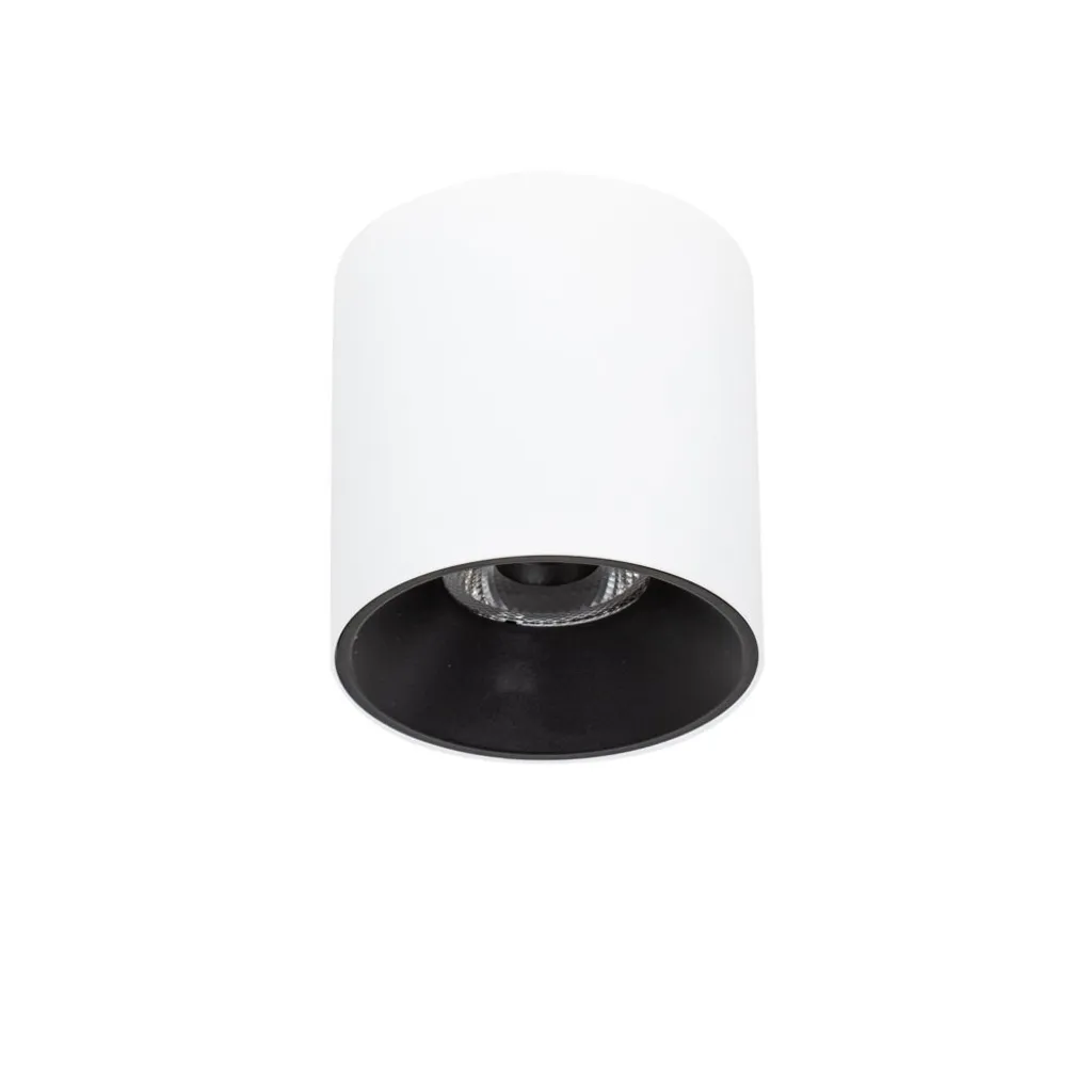 Plafonnier LED 15W blanc chaud 3000K finition blanc bleu Altisma Italux