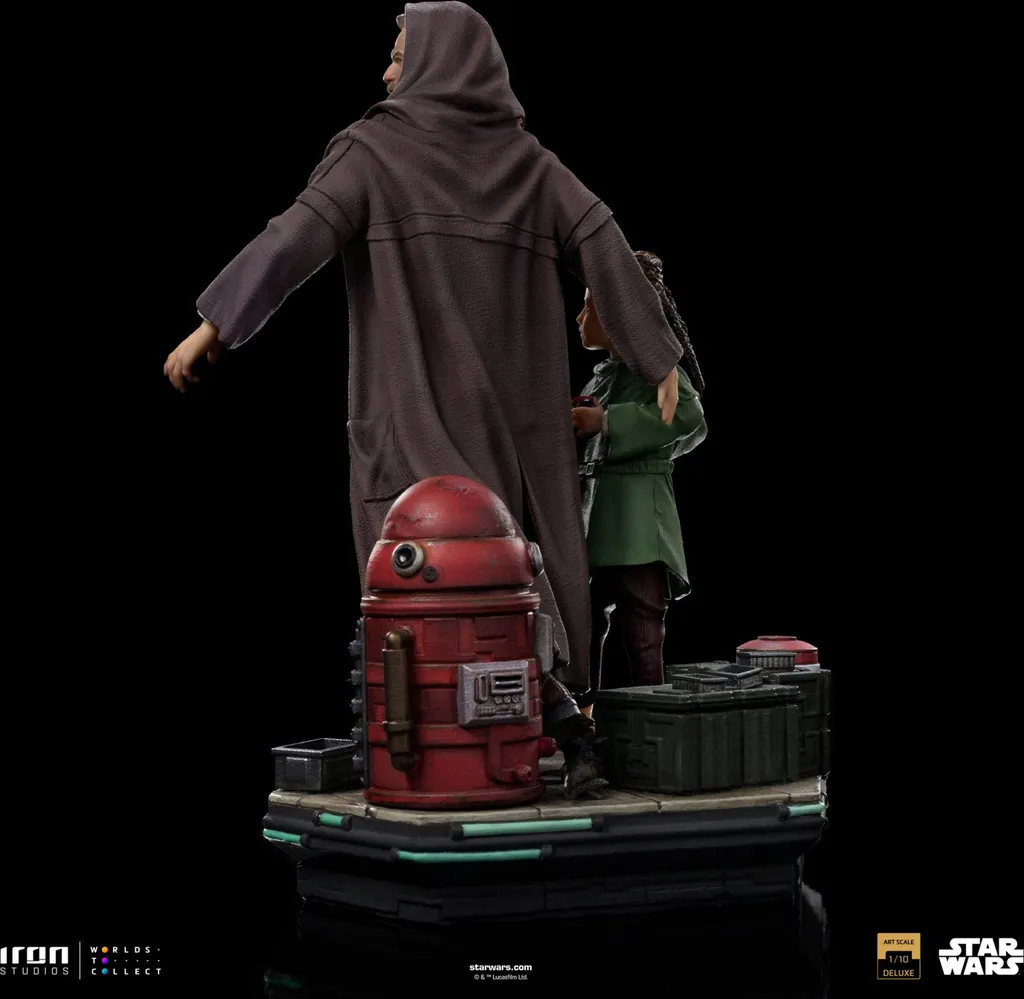 Figurine Star Wars Obi-Wan Kenobi & Leia 20cm - Statue de Collection