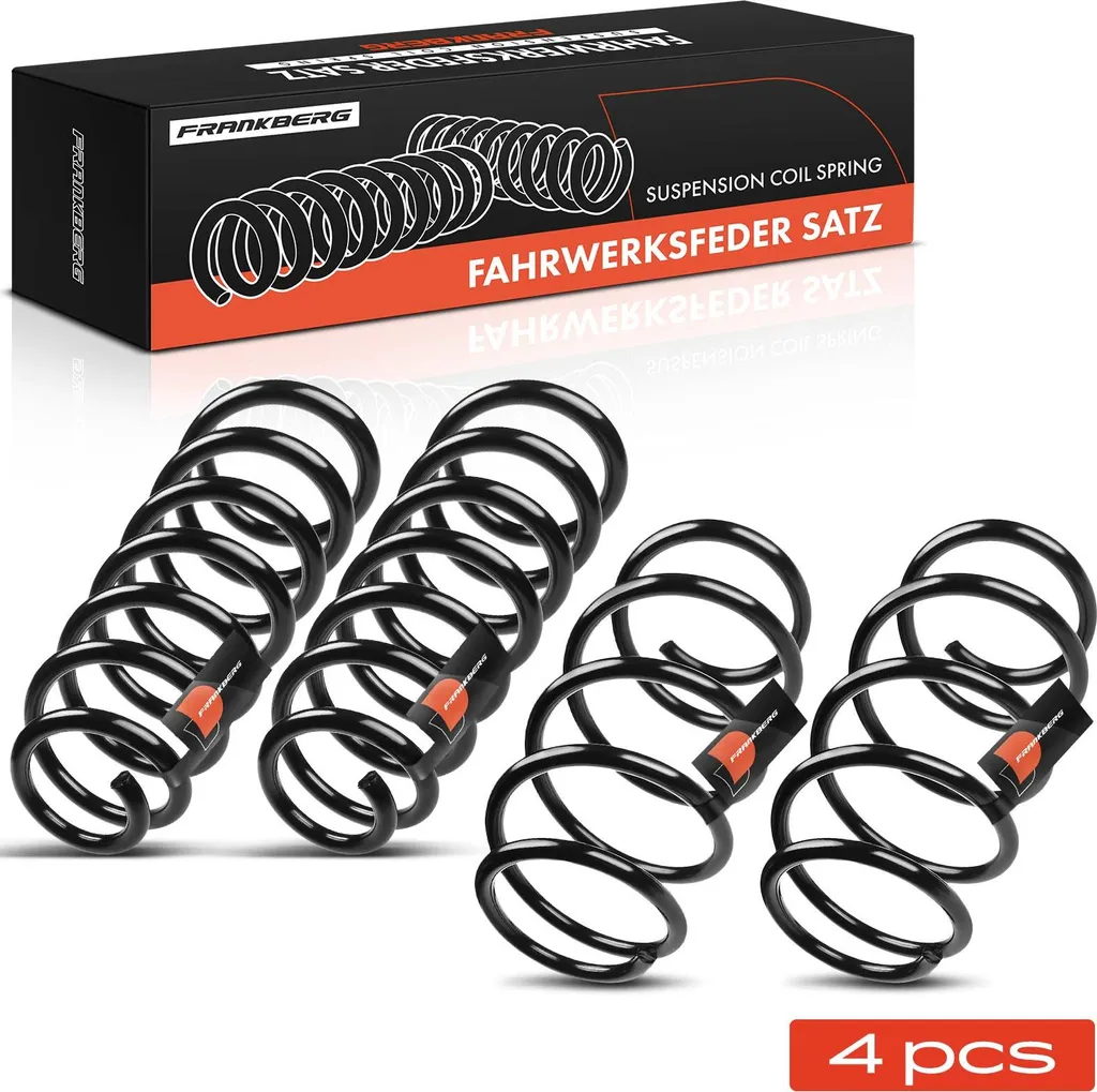 Jeu de 4 Ressorts Hélicoïdaux pour Audi A6 4A C4 1.8L 2.3L Frankberg