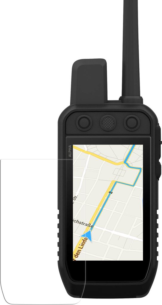kwmobile 2x Transparente Displayschutzfolie kompatibel mit Garmin Alpha 200 & 200i / Alpha 300 & 300i Folie - Schutzfolie für GPS Tracker - robuster