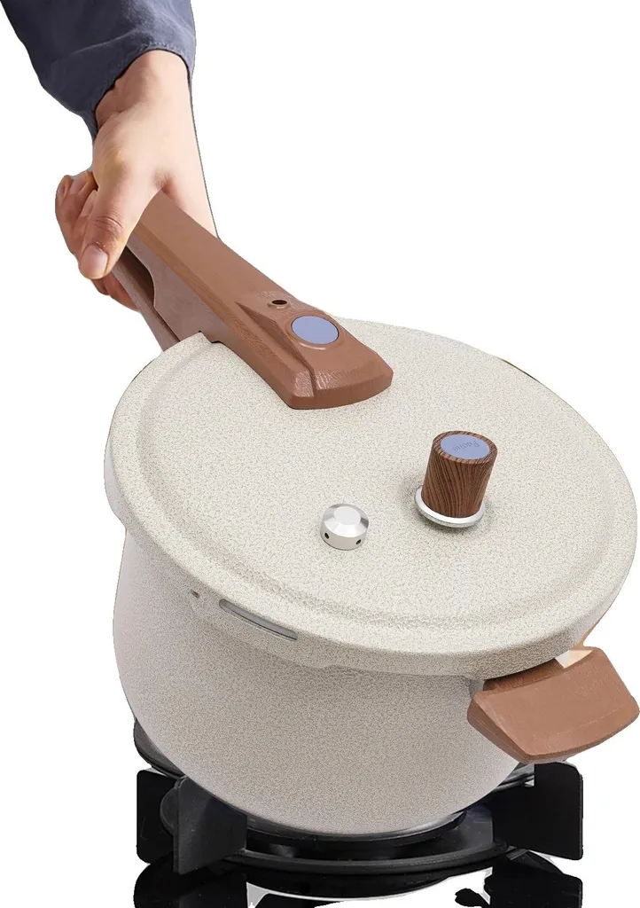 Pentola a pressione, capacità 7L, acciaio inox resistente, pressione 80kPa