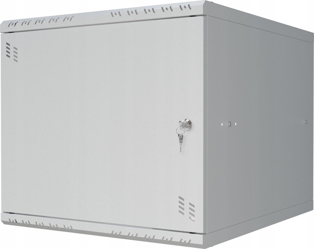 Serverschrank Netzwerkschrank 19 Zoll 9U 600mm RACK Hängeserverschrank Metalltür Grau Stalflex