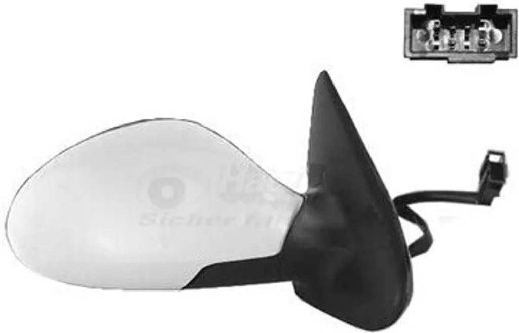 VAN WEZEL 4934818 Rétroviseur droit pour SEAT Leon 1M1 - Convexe Chauffant