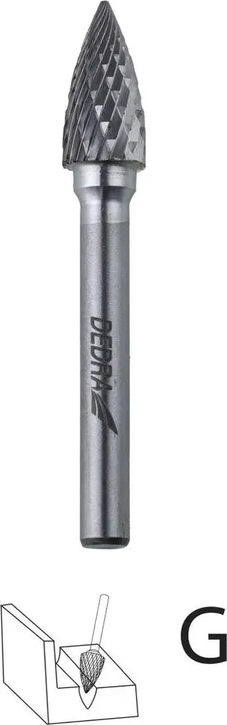 Fresa G12x25 Metallo Duro per Smerigliatrice - La Punta Ideale per Intaglio