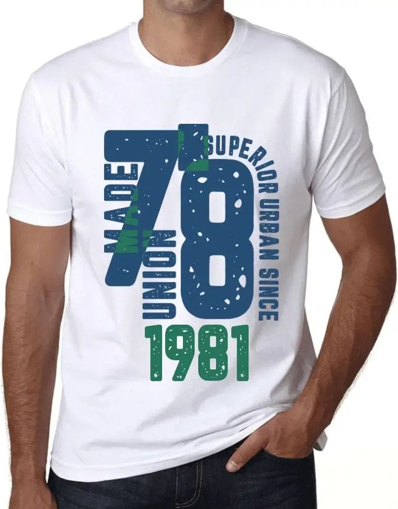 Herren Grafik T-Shirt Überlegener urbaner Stil seit 1981 – Superior Urban Style Since 1981 – Geschenk 43. Geburtstag Jahrestag 43 Jahre Jubil...