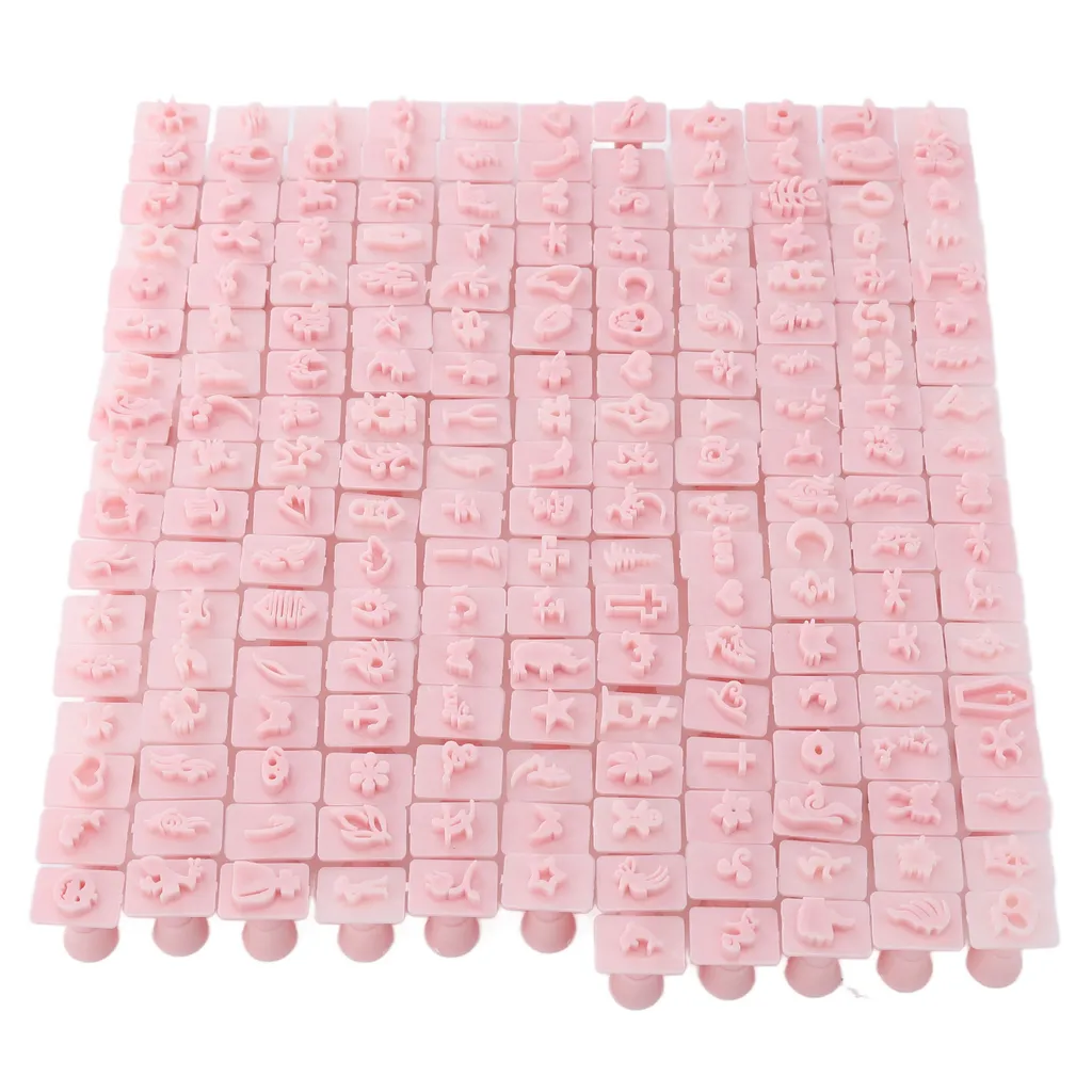 Tampons ongles 3D à lignes claires par lot de 192 motifs pour manucure