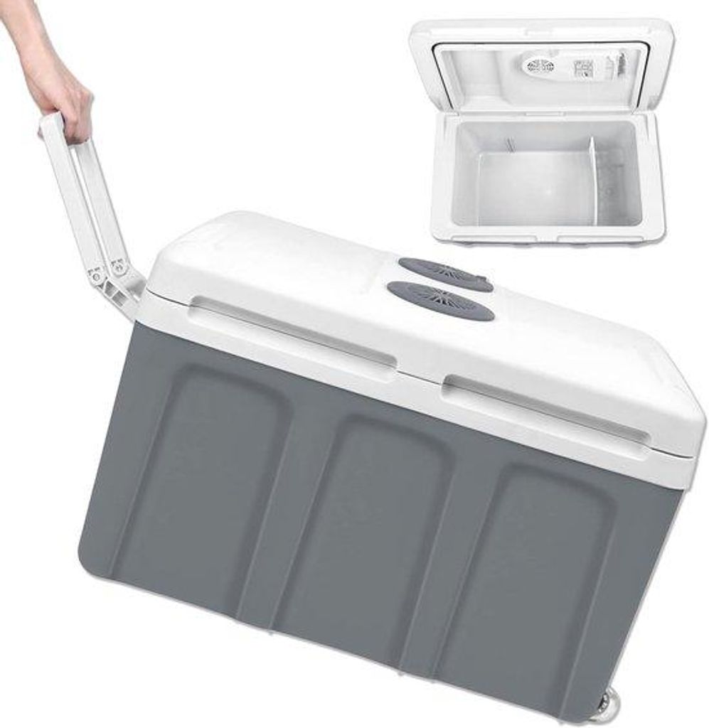 Elektrische Reise-Kühlbox 48 Liter mit Kühl- und Heizfunktion für Auto und Camping