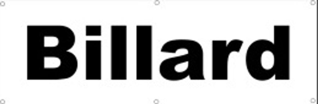 Werbeplane / Gerüstplane - p24 - Billard / Pool - Plane - Banner 150cm x 50 cm - für Baustelle, Garten, Zaun oder Veranstaltung