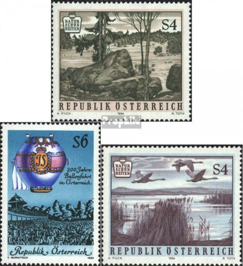 Briefmarken Österreich 1984 Mi 1784,1787,1788 (kompl.Ausg.) Produktbild 