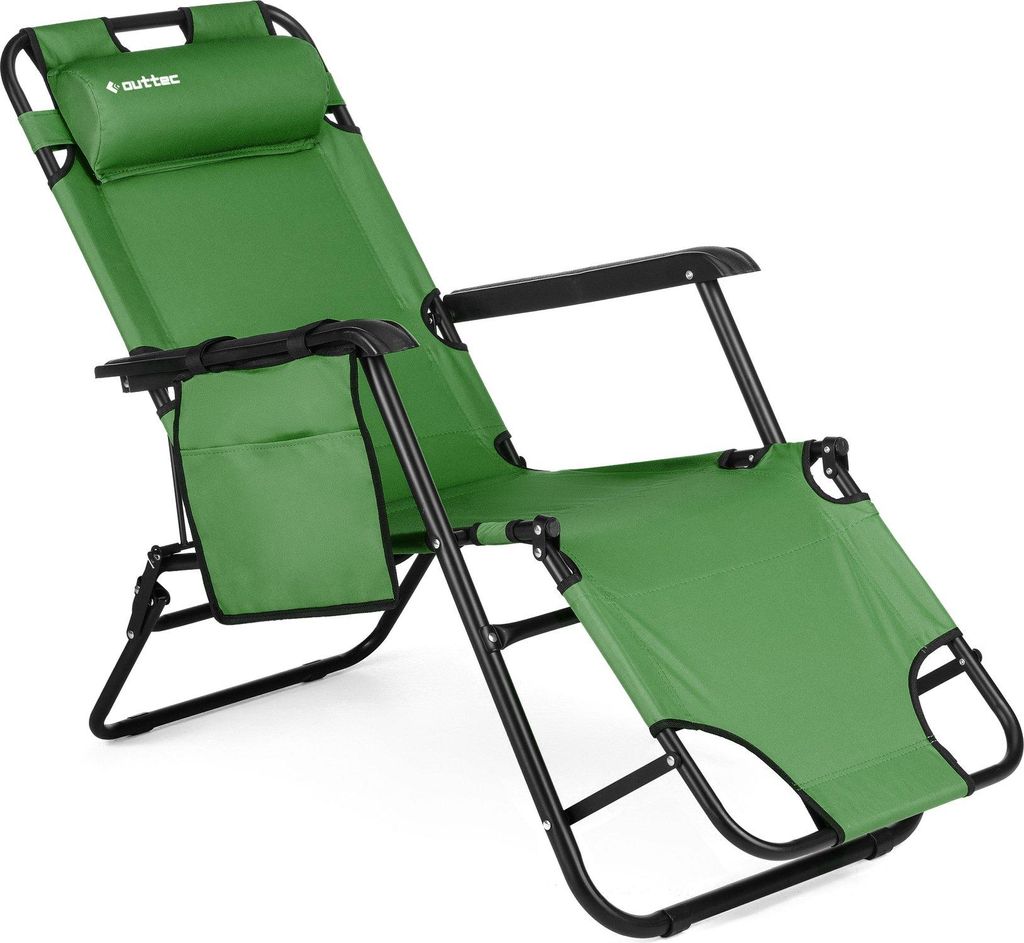 Outtec® Klappbare Gartensessel Sonnenliege - bis 150 kg - Produktbild 