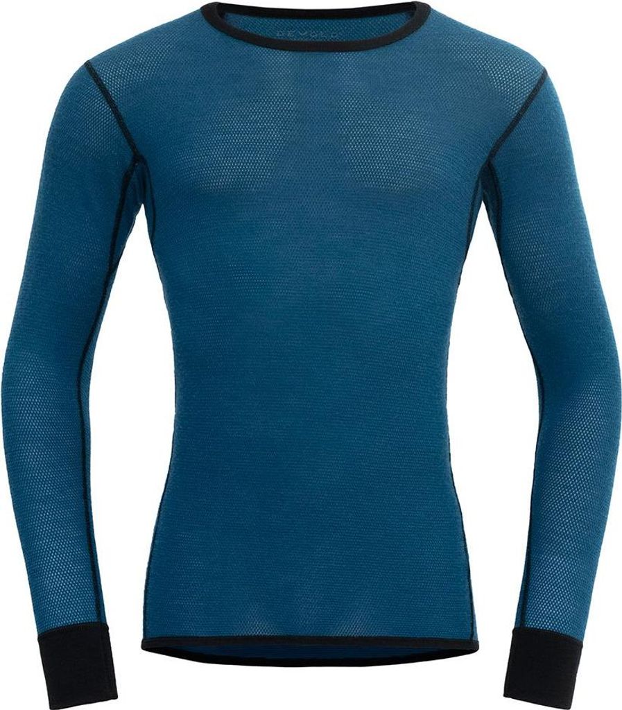 Devold Of Norway Wool Mesh 190 Langarm-t-shirt Blau S Mann Blau S