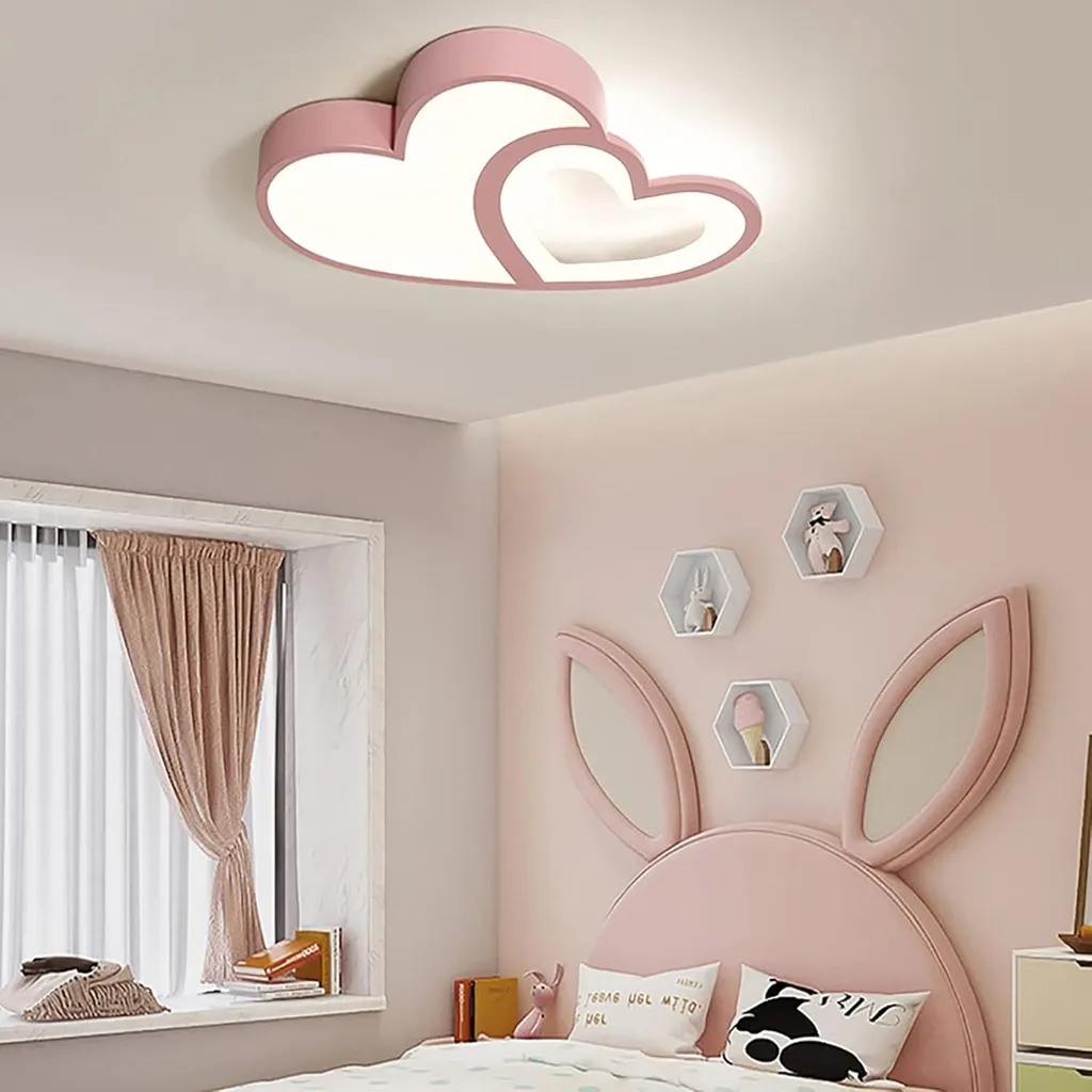 Plafonnier Rose à Intensité Variable avec Télécommande - Modèle Nova 40cm - 2