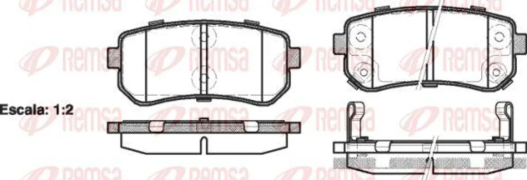 Plaquettes Frein Haute Performance OE 1GA0058302 Hyundai iX35 Tucson