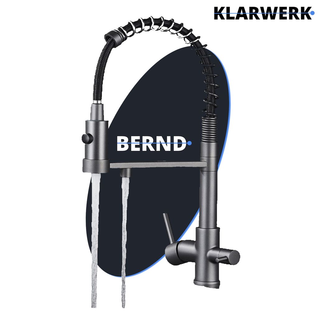 Bernd | 3-drożna mata filtrująca w kolorze szarym, Zdjęcie produktu 