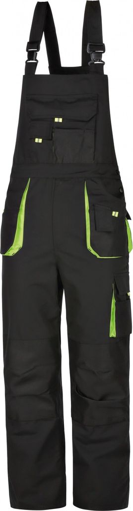 Arbeitshose Latzhose schwarz/grün Größe 46