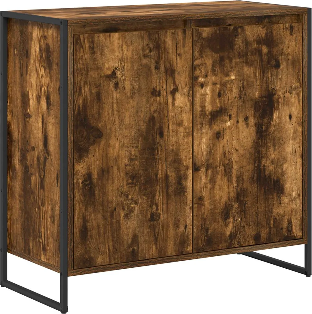 SYFAX™ Sideboard Ufficio Quercia Fumosa 79x36x75 cm - Mobile Archivio