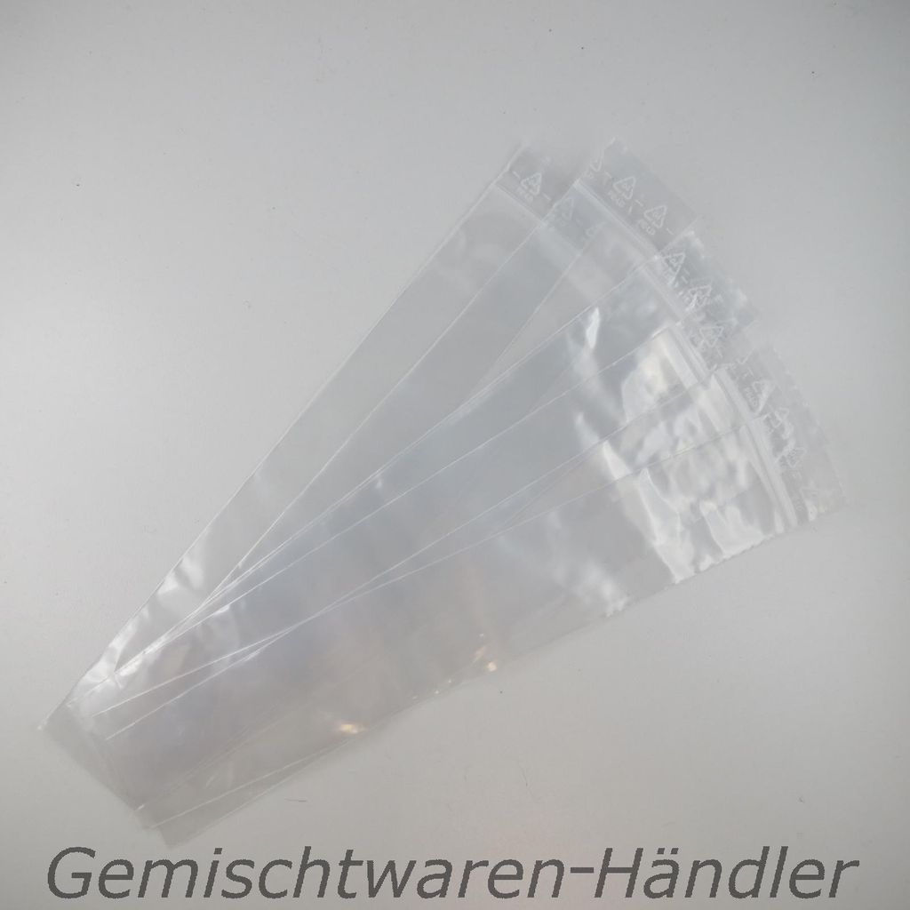 Druckverschlussbeutel ZIP - Beutel - Druckverschlußbeutel - 40 x 230 x 0,05 mm