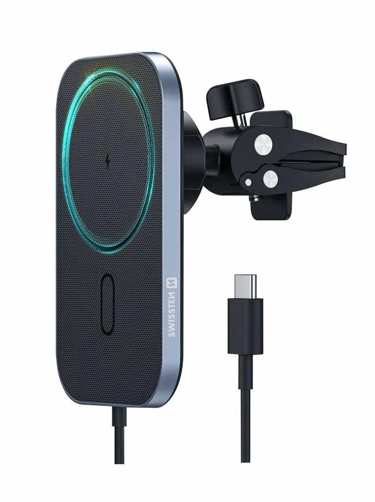 Support Magsafe voiture 15W : recharge sans fil rapide et fixation stable