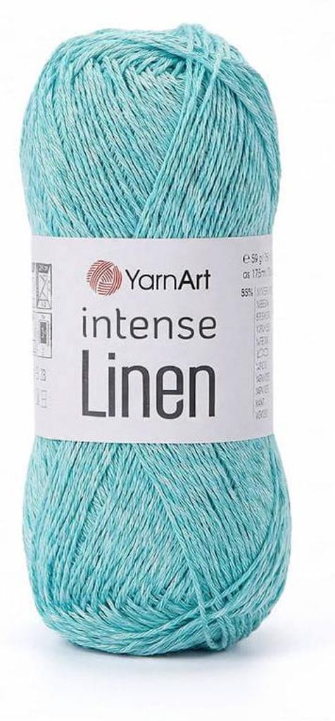 YarnArt Intense Linen 4130 Světle modrá – letní příze z lnu Obrázek produktu 
