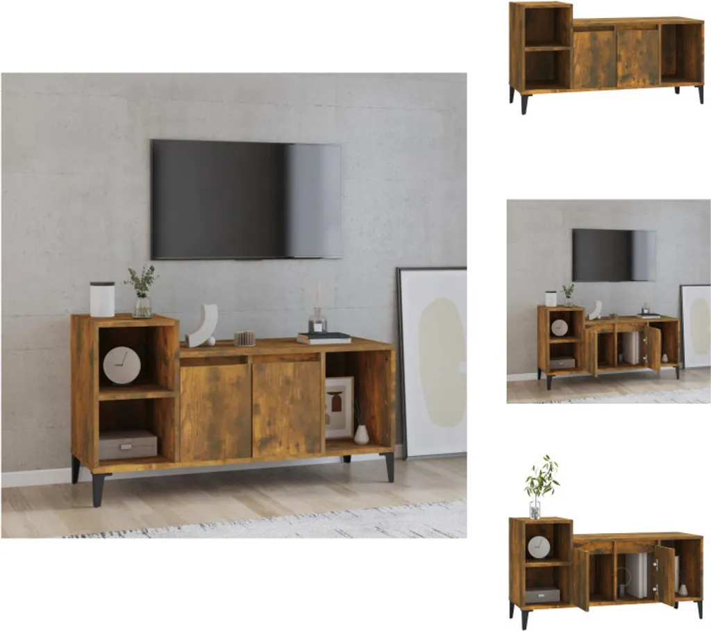 Mobile Porta TV vidaXL Rovere Fumé: Recensione e Dimensioni 100cm