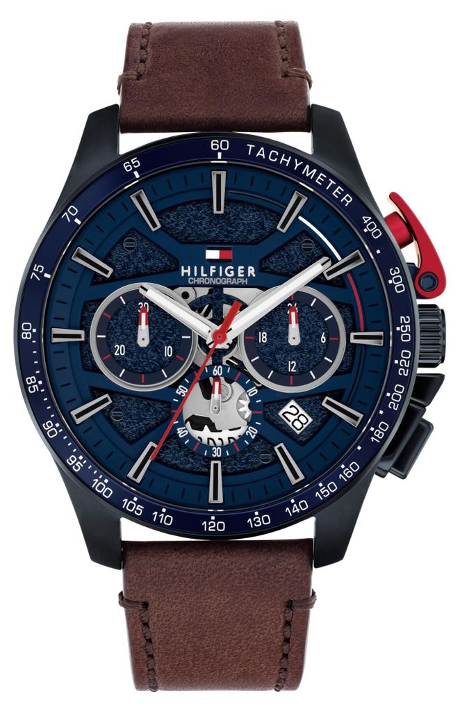 Tommy Hilfiger Chronograph Quarz Uhr Braunes mit Braunes Produktbild 