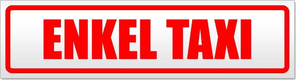 Enkel Taxi Magnetschild Schild magnetisch