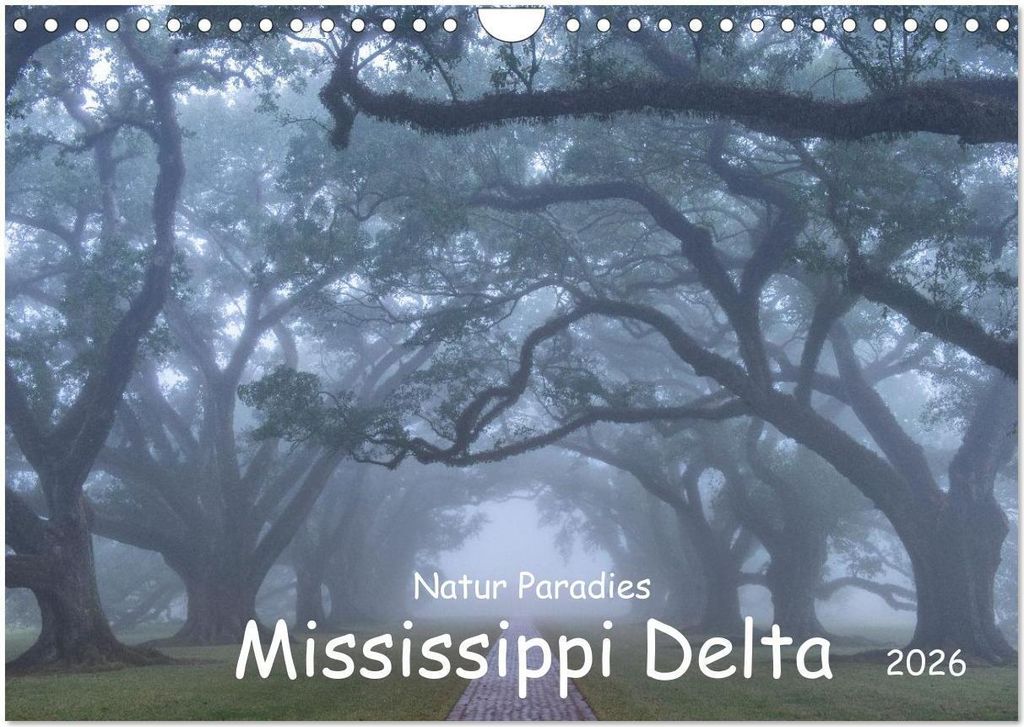 Natur Paradies Mississippi Delta (Wandkalender 2026 DIN A4 quer), CALVENDO Monatskalender