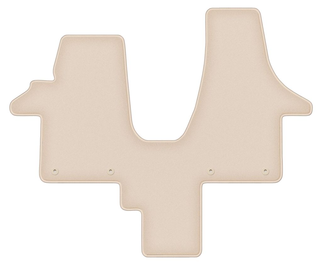 DURBAN Beige Velours-Fußmatten-Set für VW Transporter T5 Produktbild 