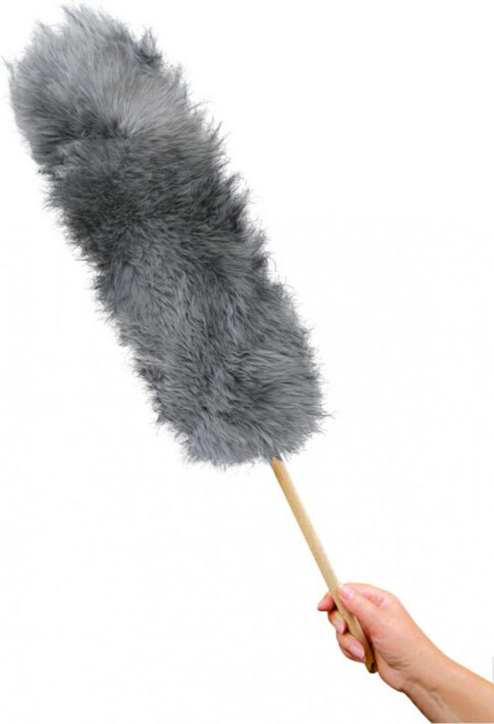 Heitmann Felle Staubwedel Grau Größe 65 cm lang 956GR Produktbild 