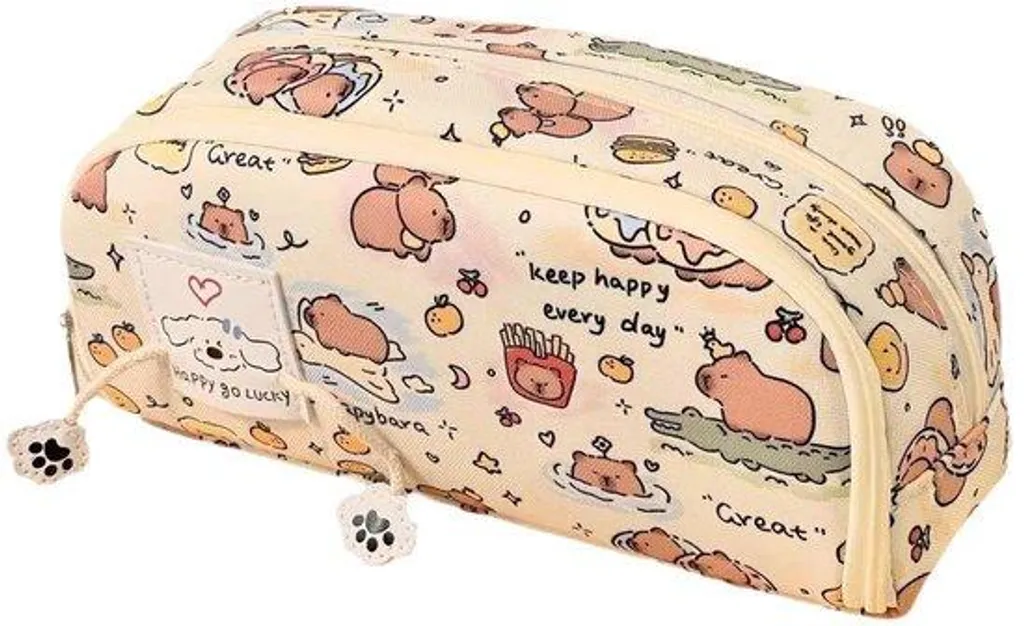Grande trousse de rangement pour fournitures scolaires et dessin