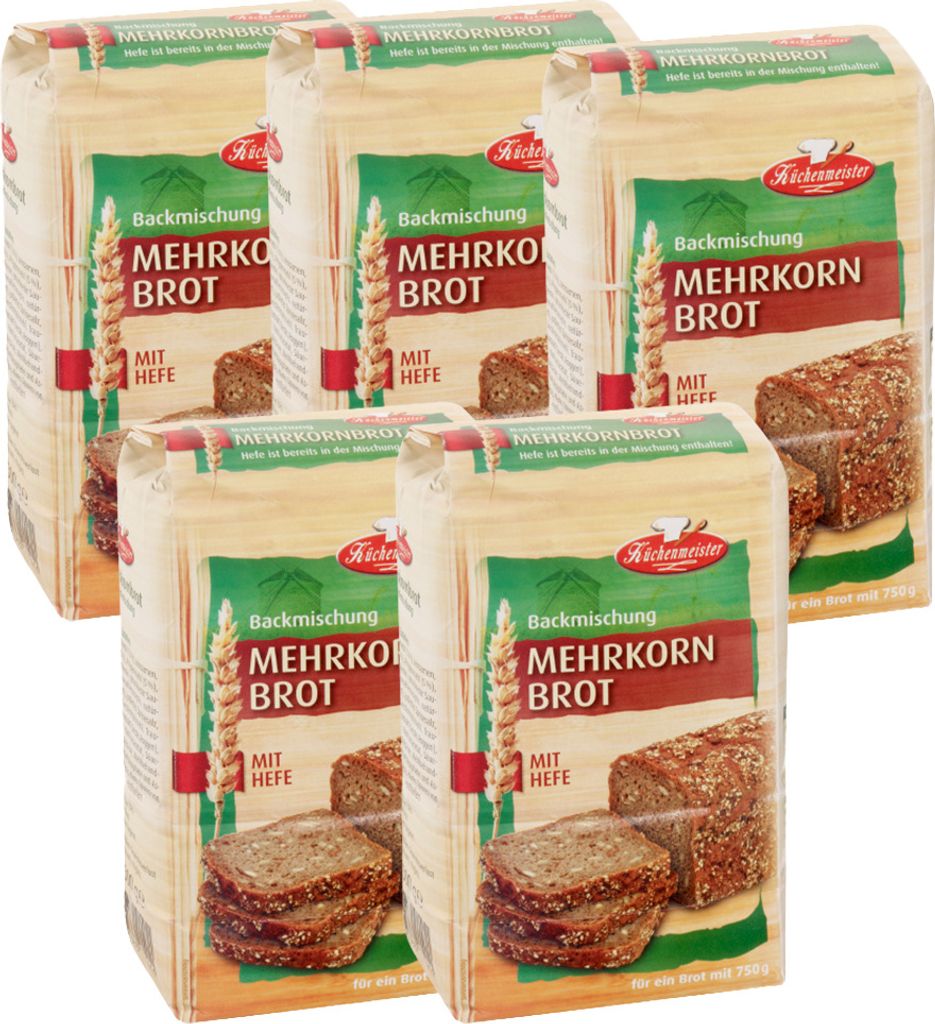 BIELMEIER Brotbackmischung Mehrkornbrot 5 Stück á 500g Produktbild 
