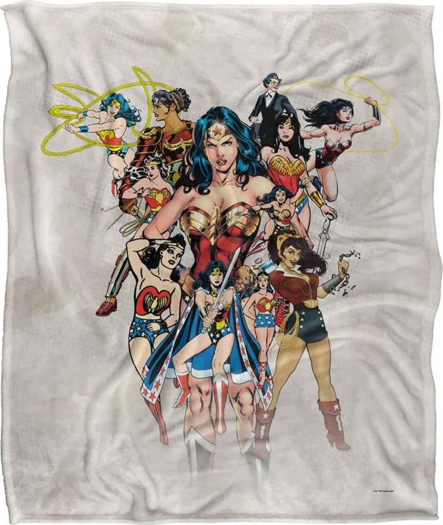 Couverture Wonder Woman TV19300 Colorée en Microfibre Douceur Premium