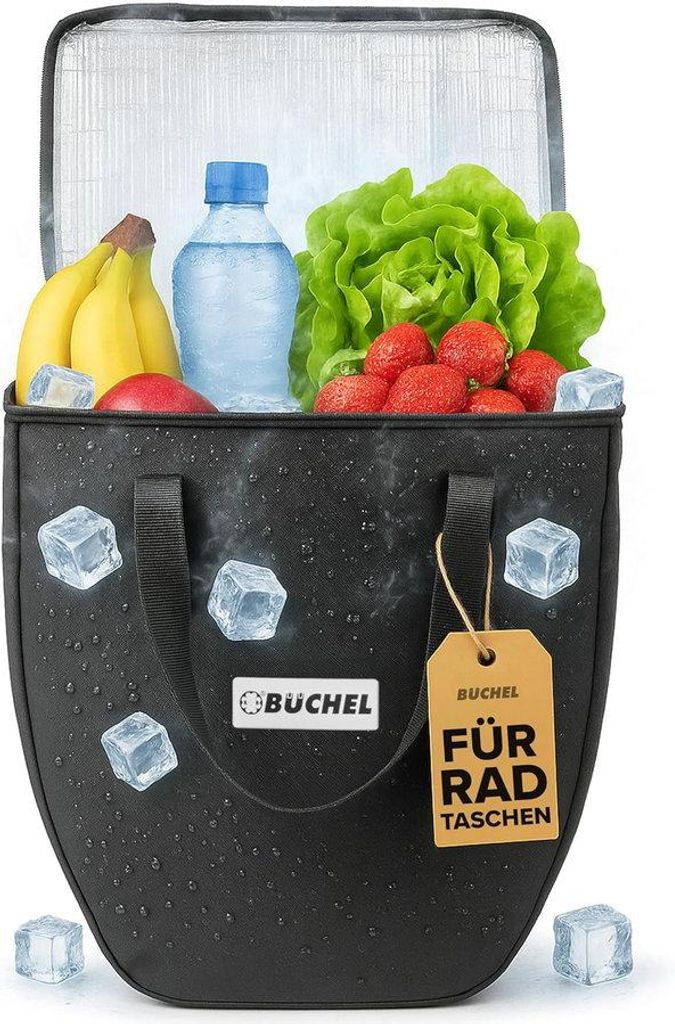 Büchel Kühltasche 20 L für Gepäckträgertasche schwarz Produktbild 