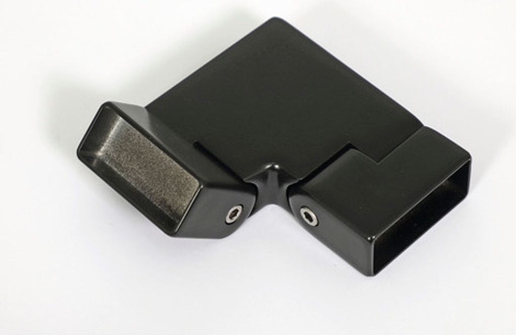 Pertura Winkel mit 2 Gelenken Aluminium schwarz