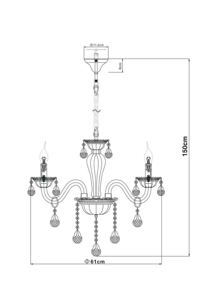 Lustre blanc design pour éclairer et décorer les hauts plafonds