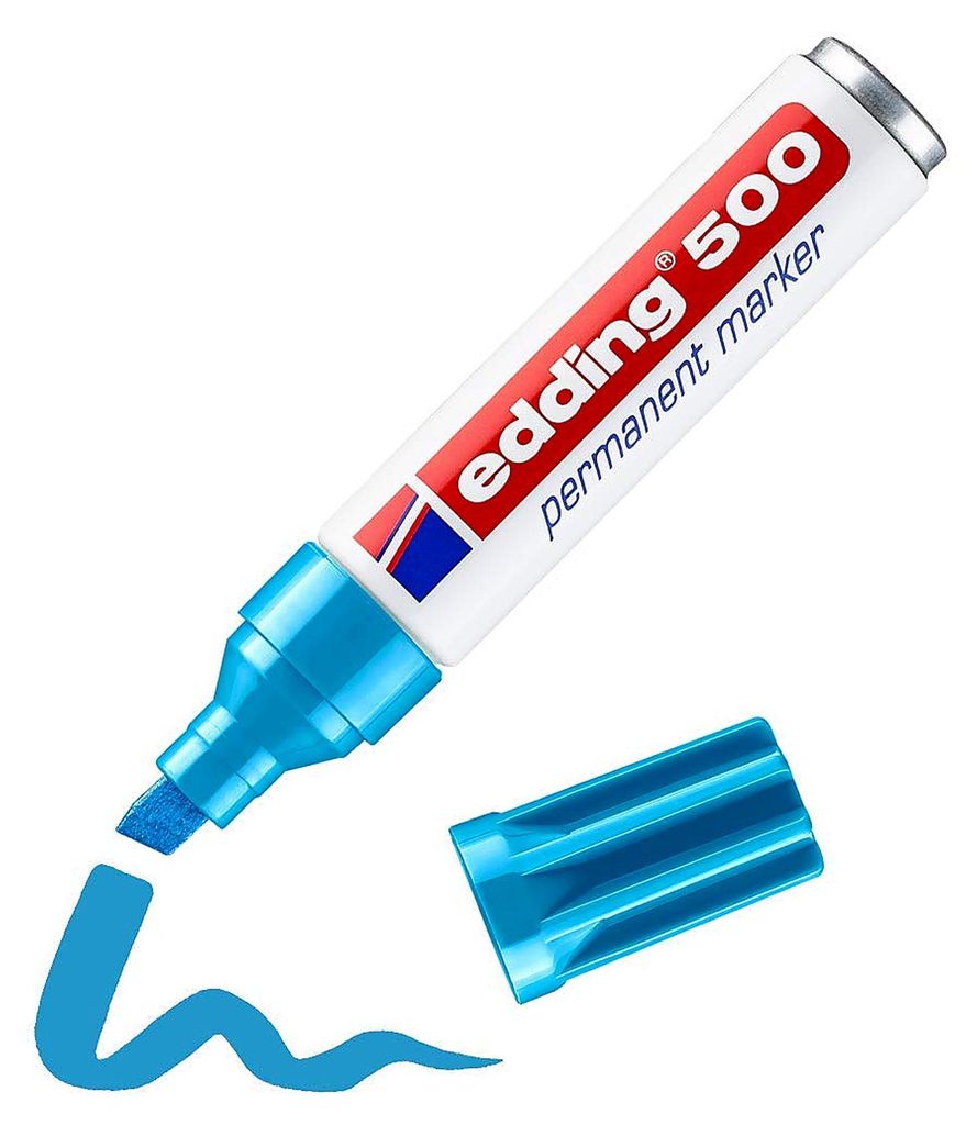 marcatore permanente edding 500 azzurro Immagine del prodotto 
