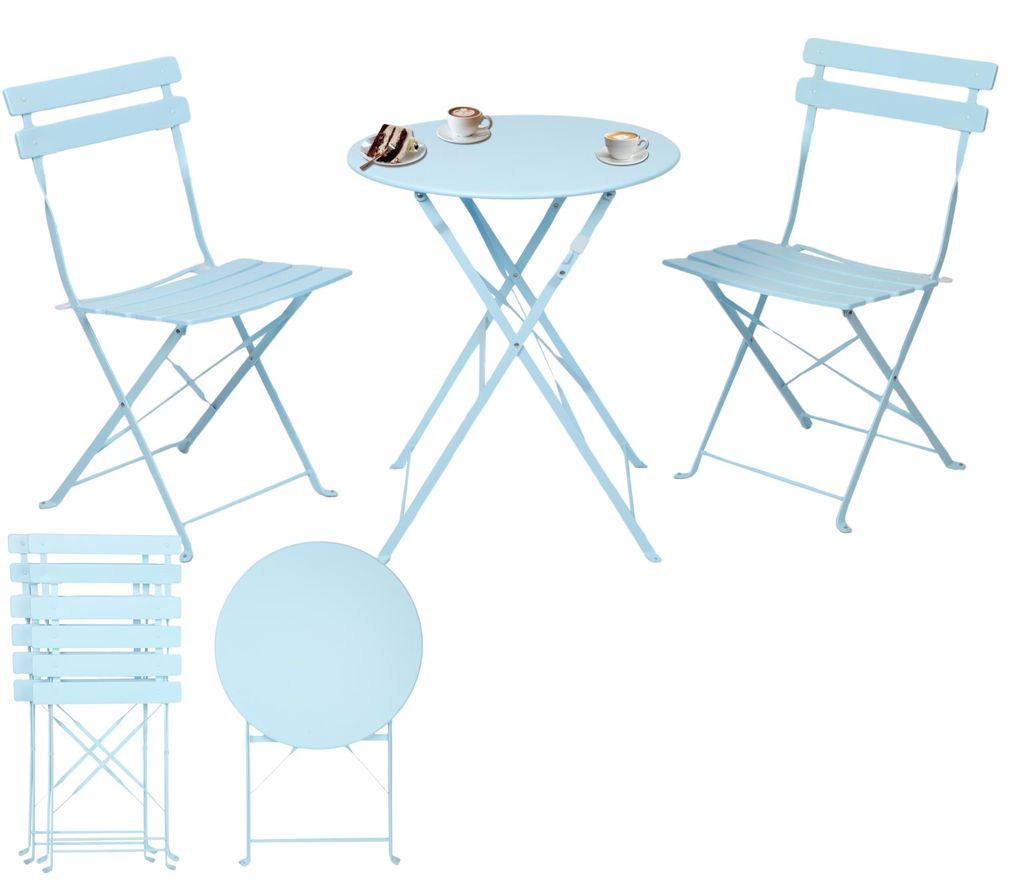 Albatros Bistroset 3-teilig Blau – Bistrotisch mit 2 Produktbild 