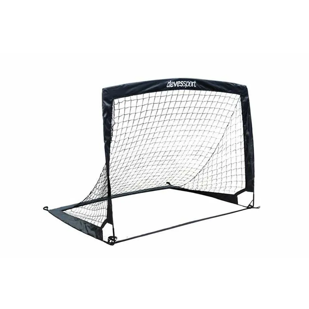 But de foot Devessport 120x90 cm avec filet haute densité coloris noir